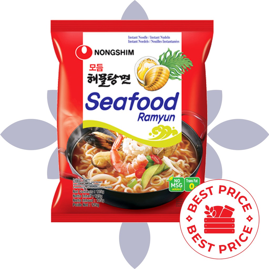 NONGSHIM - SEAFOOD RAMYUN - 125 GR (MIE INSTAN KOREA)