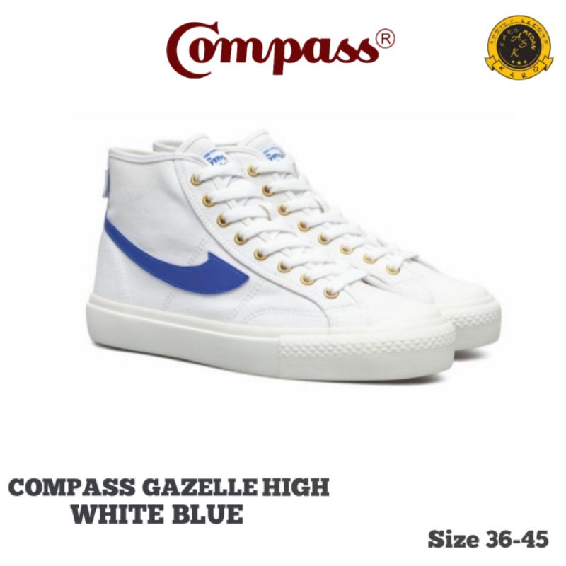 Compass Gazelle High White Blue