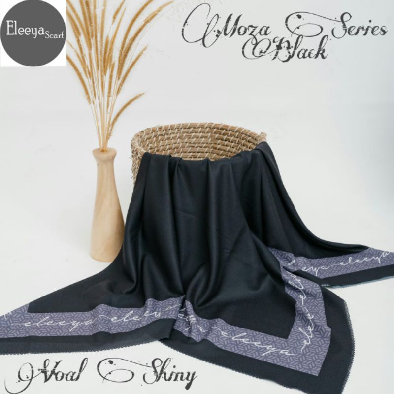 HIJAB SEGIEMPAT MOTIF MOZA SERIES BY ELEEYA SCARF