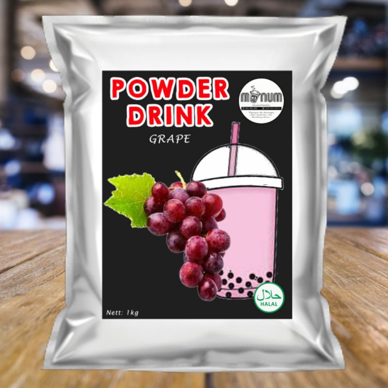 

Bubuk Minuman Rasa Anggur / Grape 1kg / Bubuk Bubble Drink