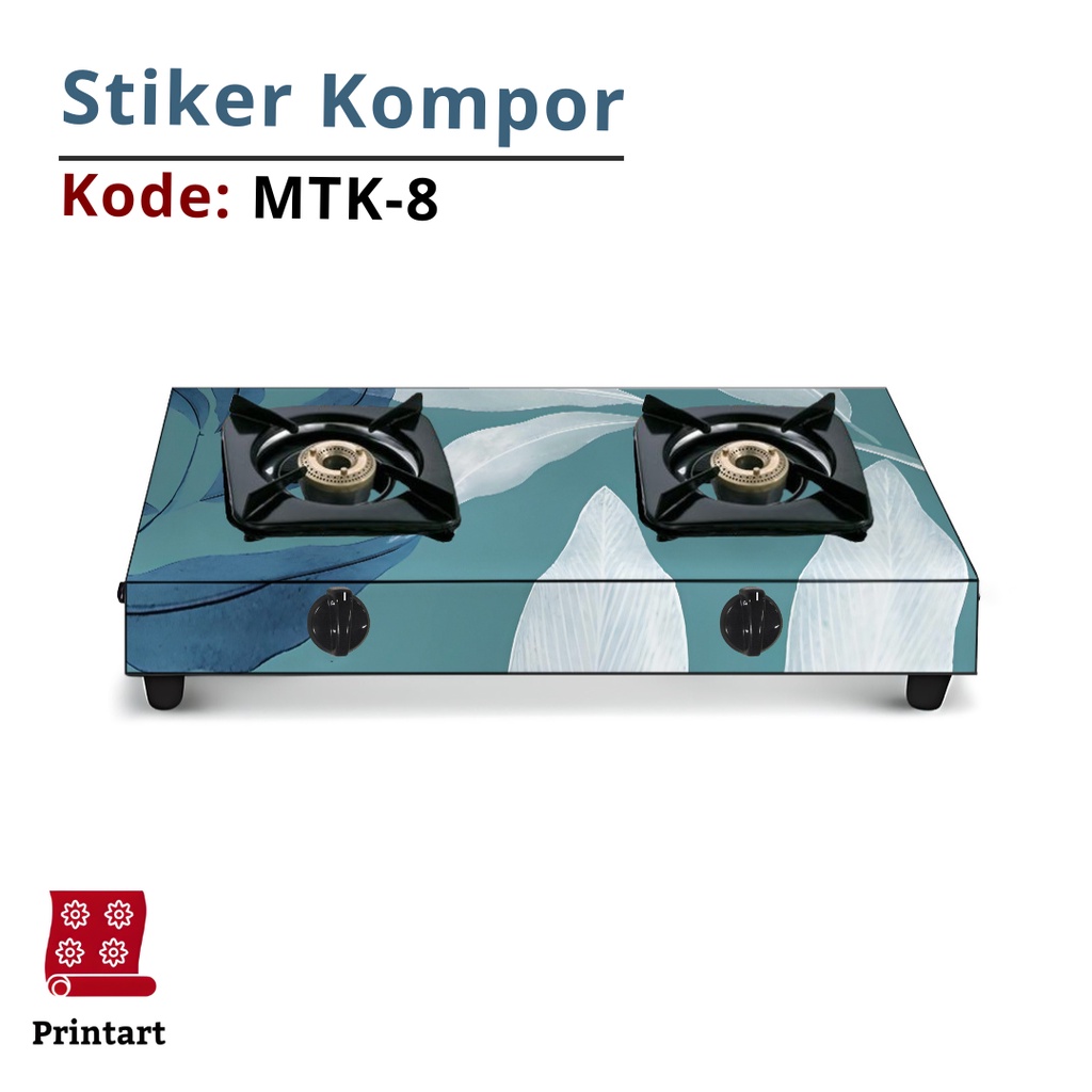 Stiker Kompor 1 Tungku dan Sticker Kompor 2 Tungku Motif Minimalis Kode MTK-8