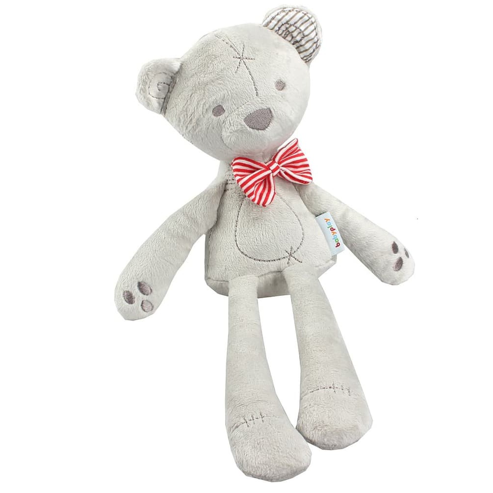 BK107 Boneka  Beruang  Lembut Mamamiya Papas Soft Bowtie 