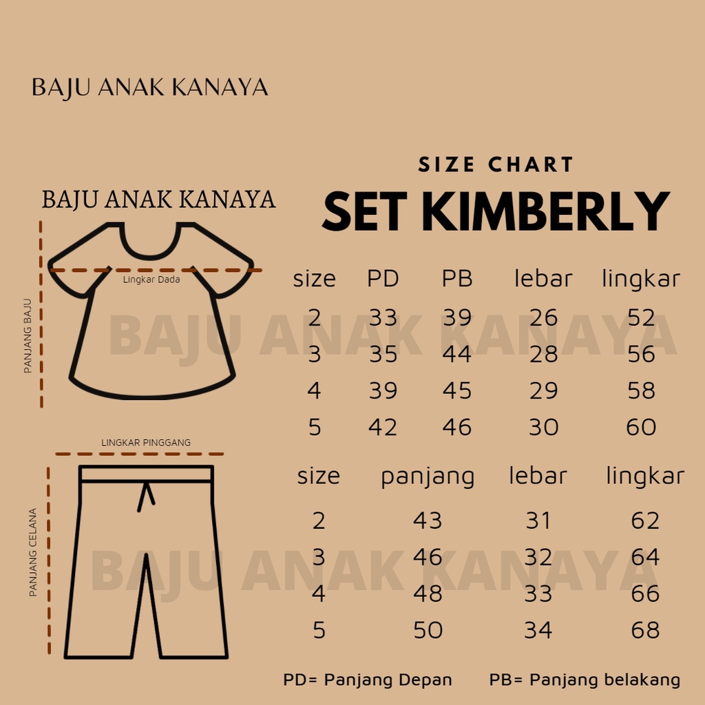 1 - 4TH SETELAN ANAK PEREMPUAN KIMBERLY ONE SET ANAK RAYON by MYBEE