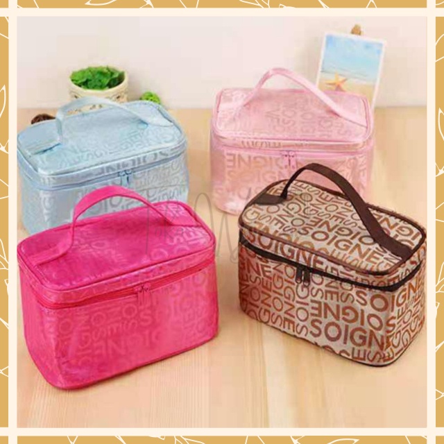 Tas Kosmetik Kotak | Pouch Make Up Travel | Make Up Bag