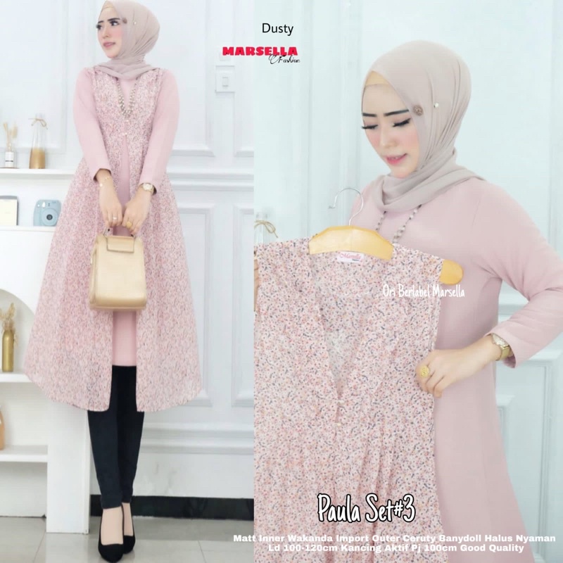 Paula Set Ori Marsella// Paula Set#3 Ori Marsella// Set Super Best Seller// Restok Hari Ini-Dusty