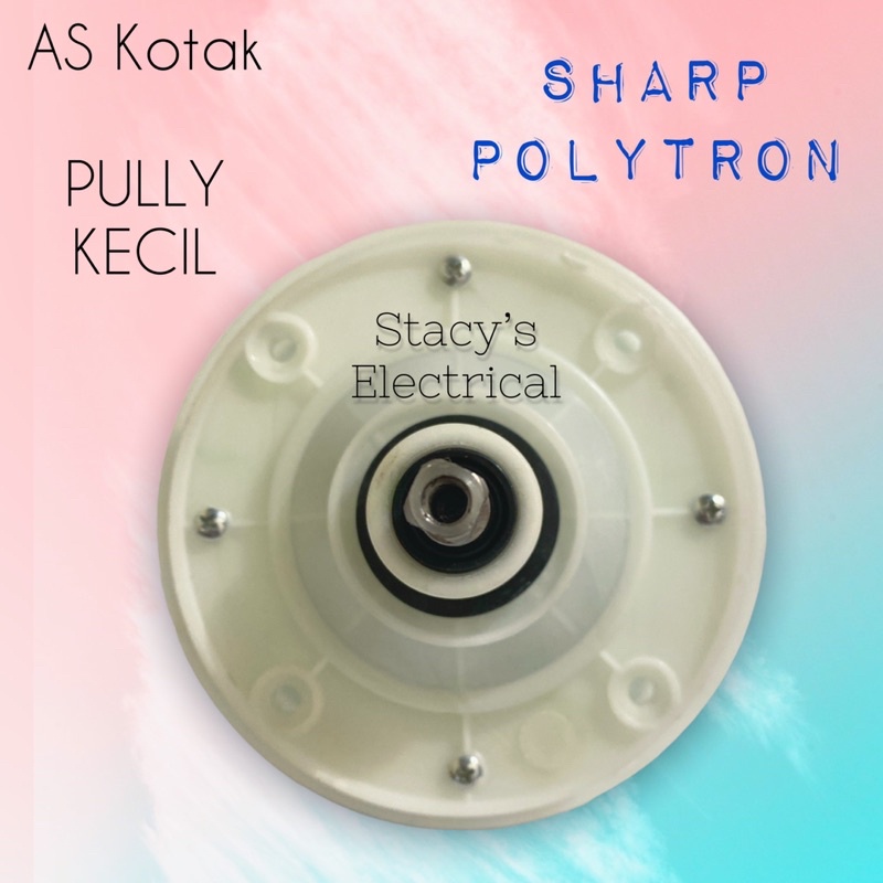 GEARBOX MESIN CUCI SHARP AS KOTAK PULLY BESAR DAN KECIL