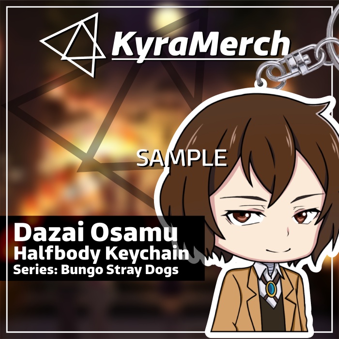 Keychain Halfbody Bungou Stray Dogs Dazai Osamu
 | KyraMerch Anime Fanmerch Dealer