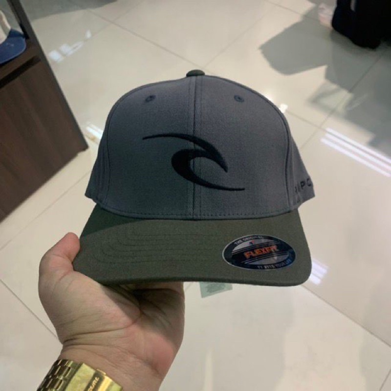 Topi ripcurl flexfit grey black