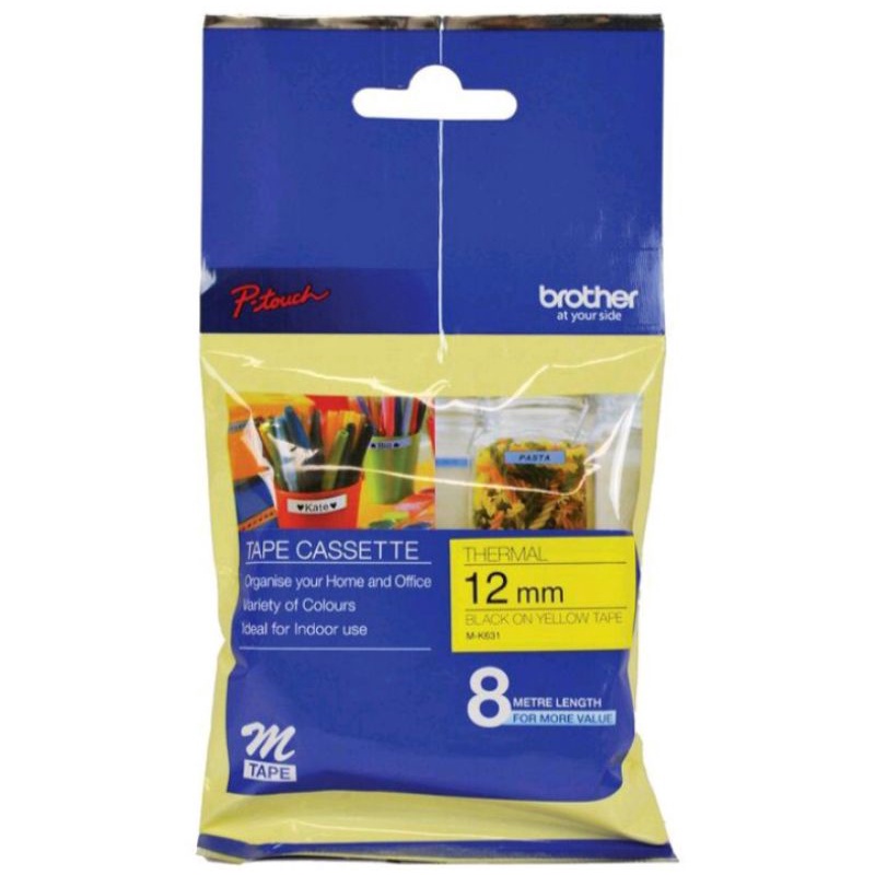 

Catridge Tape Brother PTM95 / PT-M95 - Brother M-K631 MK631 MK 631 12mm