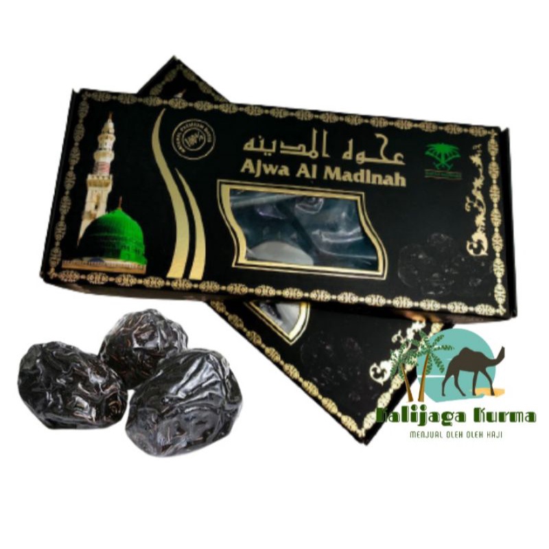 Kurma Ajwa Jumbo Madinah kemasan 500gr/kurma ajwa al madinah kotak 500gr/ajwa madinah/Ajwa premium