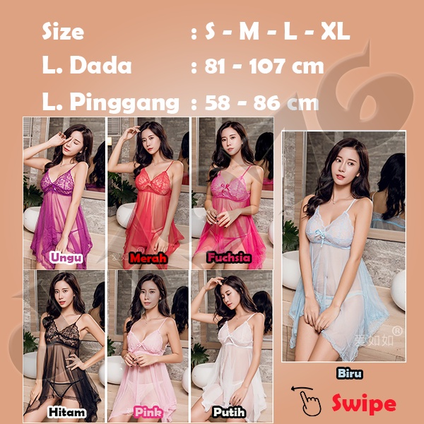 d1976 Baju Haram Size S M L XL Lingerie Lingrie Lingery Wanita Sexy Hot OFL-F125-4
