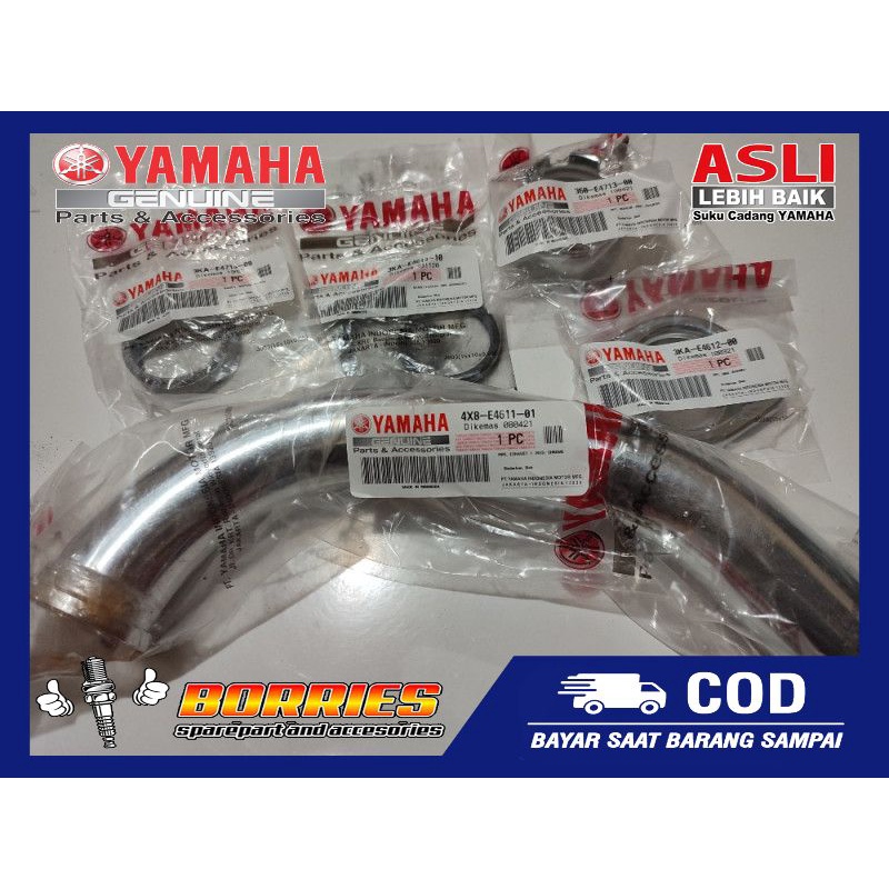 PAKET LEHER KNALPOT RXKING ORI YGP RX KING PACKING PAKING CINCIN SAMBUNGAN EXHAUST MUFFLER MUFLER