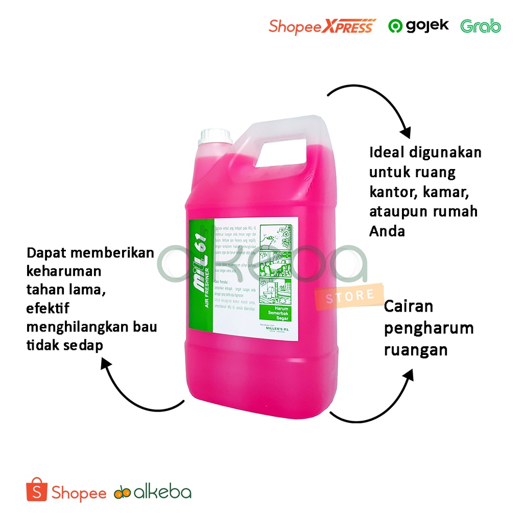 AIR FRESHNER 4 LITER / PENGHARUM RUANGAN / KIRIM GRAB &amp; GOSEND