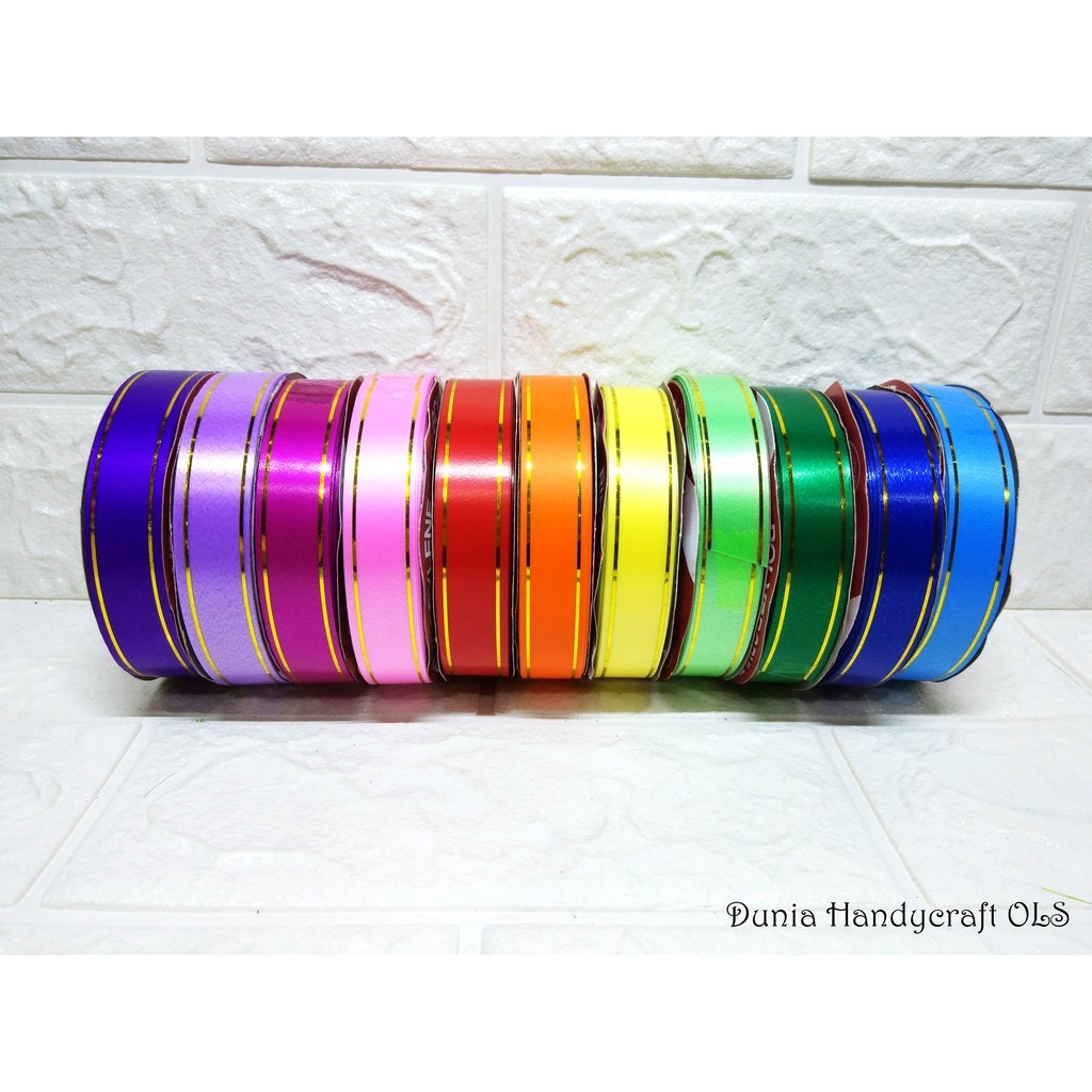  Pita  Jepang Polos 3 4 inch Pita  Warna  Hiasan Kado Souvenir 