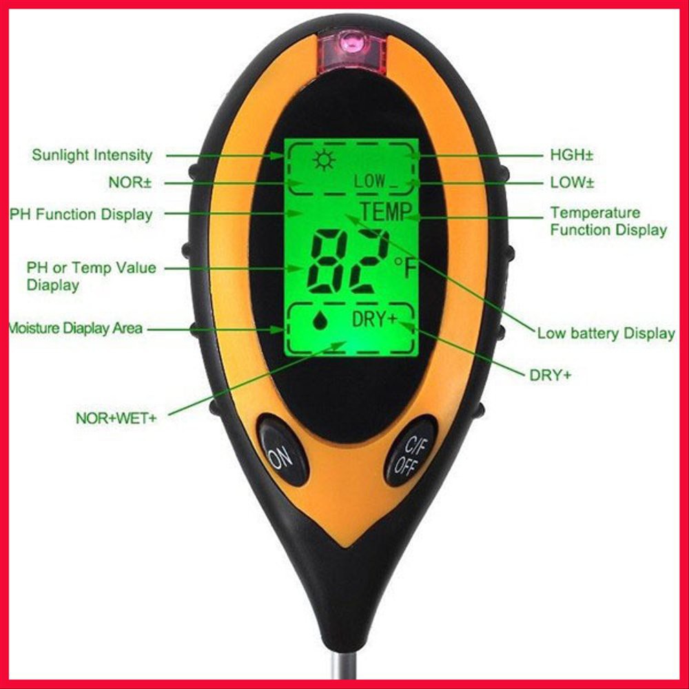 Unik PH Meter Tanah Digital terbaik