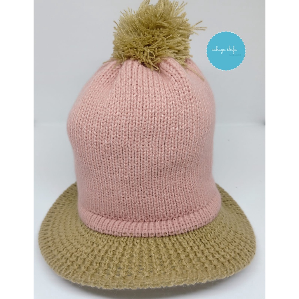 KUPLUK TOPI ANAK 2 WARNA / BEANIE HAT KIDS / KUPLUK TOPI LUCU