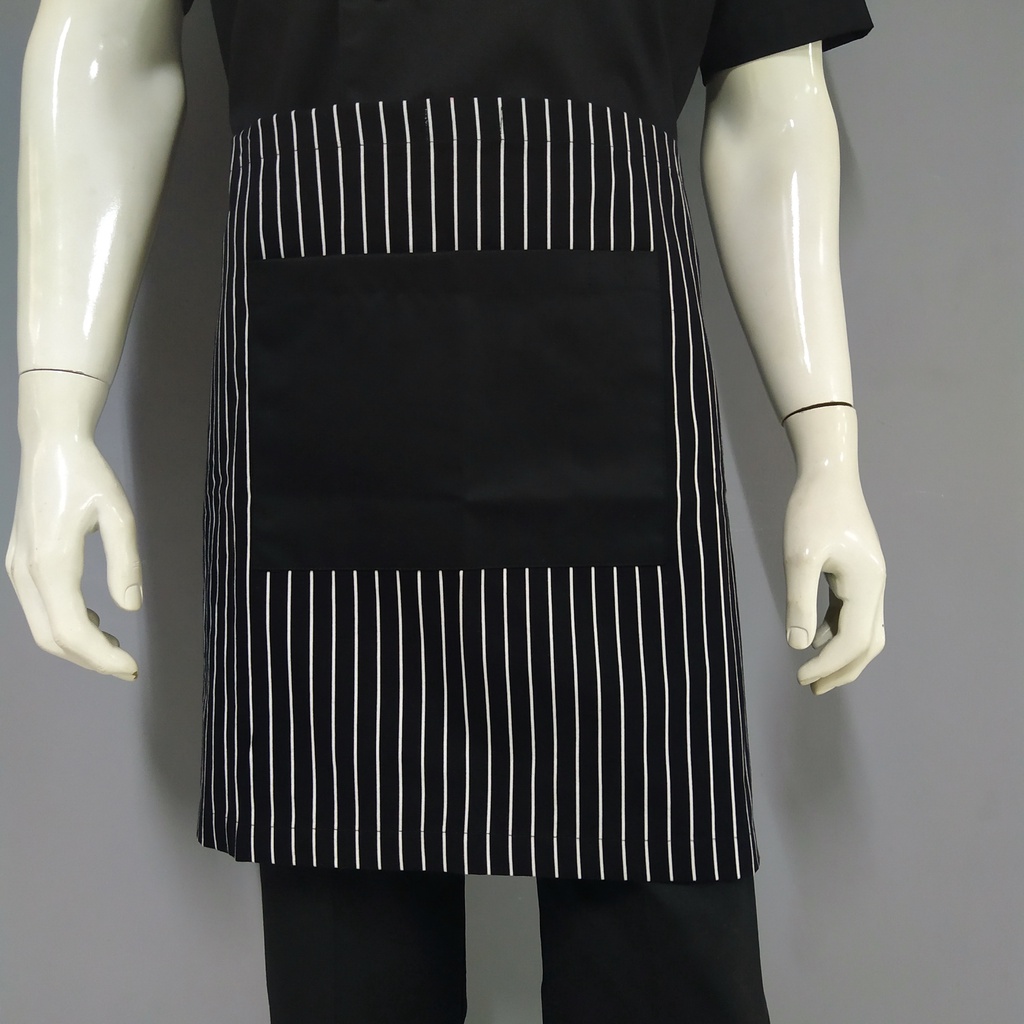 Chef Wear Apron / Celemek Pendek Stripe A