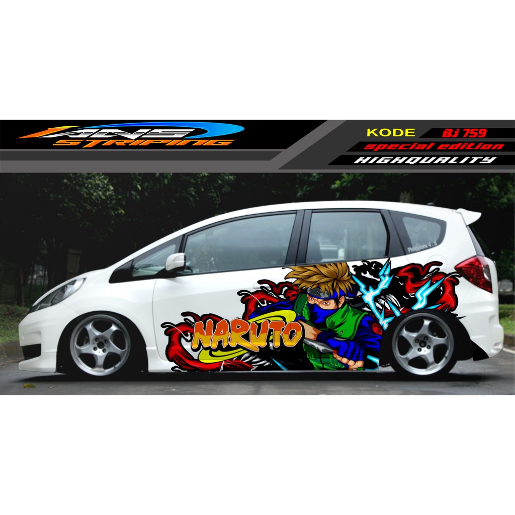 VARIASI STICKER MOBIL HONDA BRIO AGYA JAZZ AVANZA YARIS / DECAL STICKER MOBIL JAZZ / STIKER MOBIL