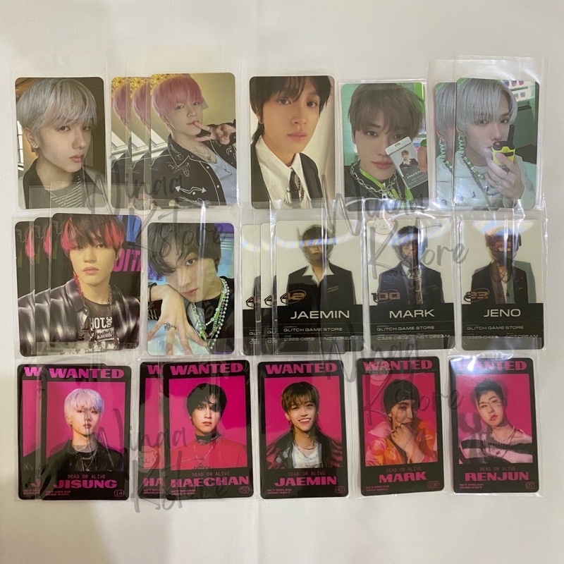 Photocard PC NCT Dream Glitch Mode Album Photobook Scratch Lenti Jaemin Renjun Jeno Mark Haechan Jis