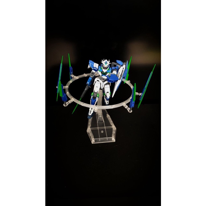 Gundam RG 00 Qan[t] Custom Repaint 1/144 OO Qant Bandai Gunpla + Stand