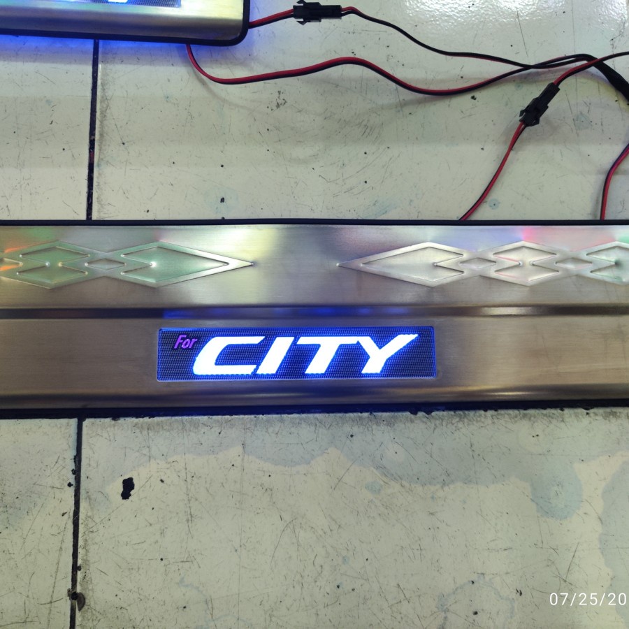 Door Sillplate LED honda city sill plate