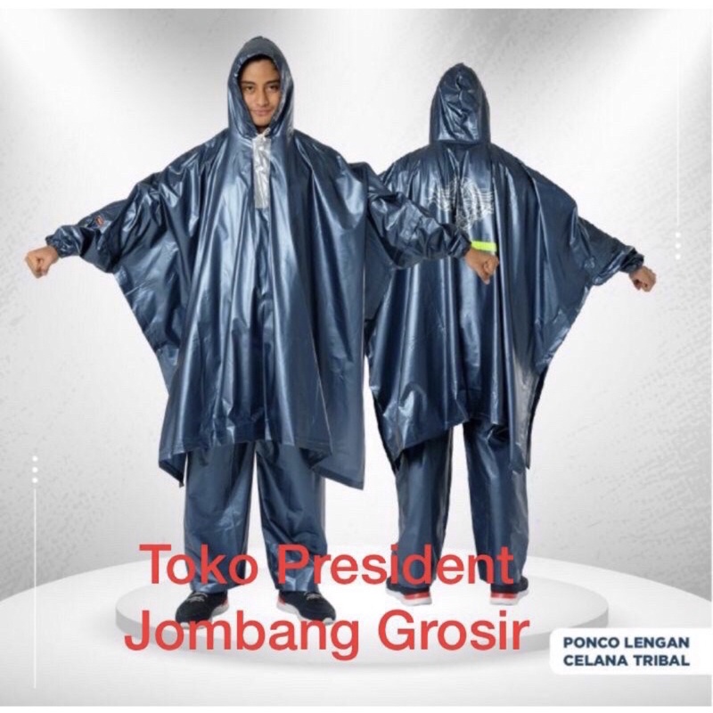 Jas Hujan Poncho Lengan ibex Dan Poncho Lengan & Celana JUMBO TRIBAL IBEX Big Size Murah