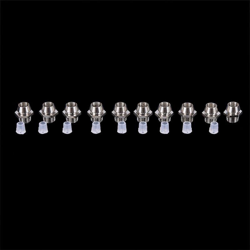 (LUCKID) 10pcs Holder Lampu Dioda LED 3mm Bahan Metal