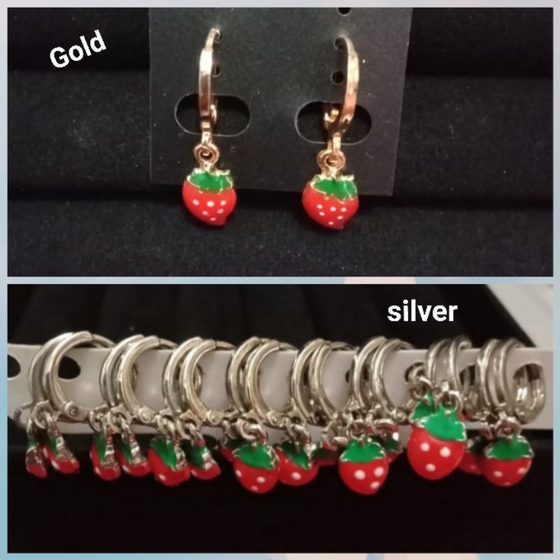 anting xuping anak2 strawberry berlapis emas minimal pembelian 2pcs.