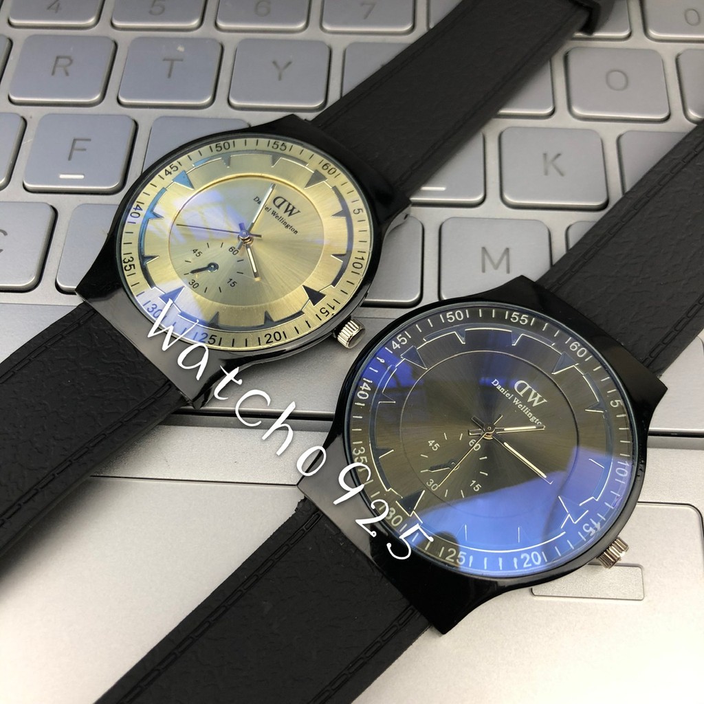 JAM TANGAN GENEVA FASHION WANITA LEATHER QUARTZ MODEL TALI RUBBER JAM FASHION WATCH PRIA WANITA M86