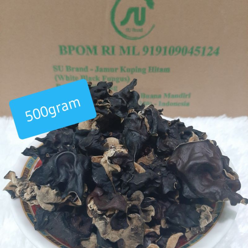 

Jamur kuping hitam 500gram/ SU Brand/ white Black Fungus