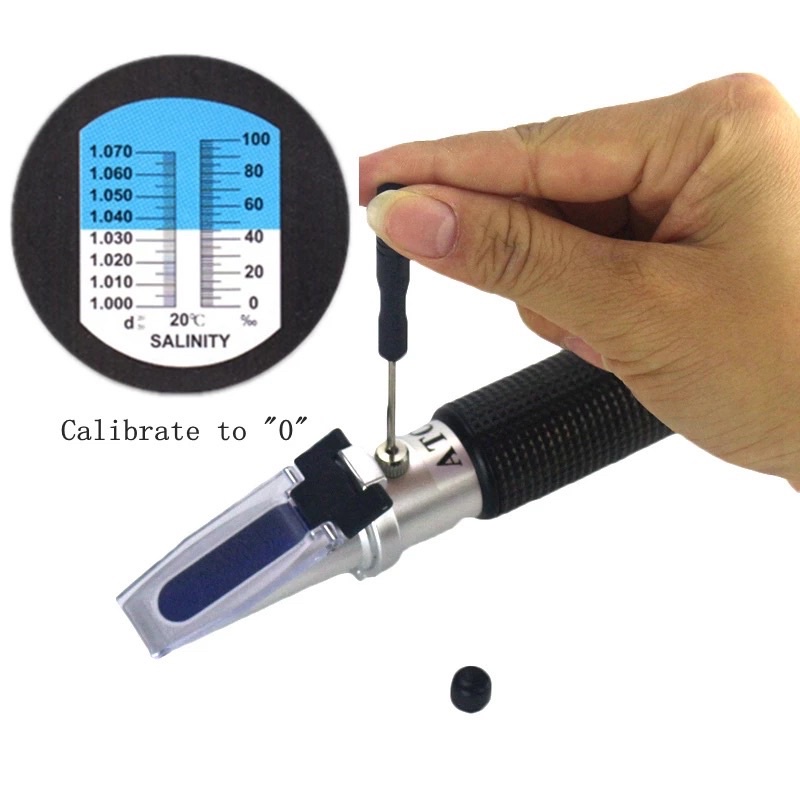 Salinity Refractometer 0-100% / Alat Ukur Kadar Garam