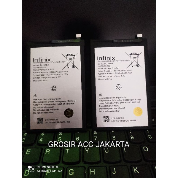 BATERE BATERAI BATTERY BATRE INFINIX HOT 9 PLAY HOT 9PLAY HOT 10 PLAY BL58BX BL-58BX BL58BX ORIGINAL