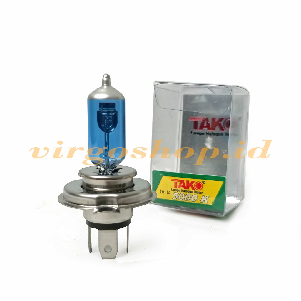 Tako Bohlam Halogen H4 35W/35W Tipe Tako Blue Lampu Vixion Verza Scoopy DLL