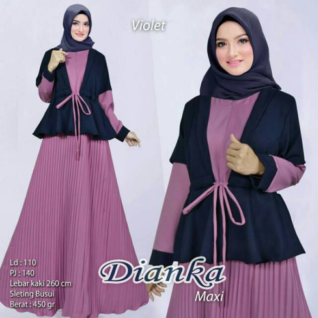 Dianka Maxi Dress Fashion Muslim