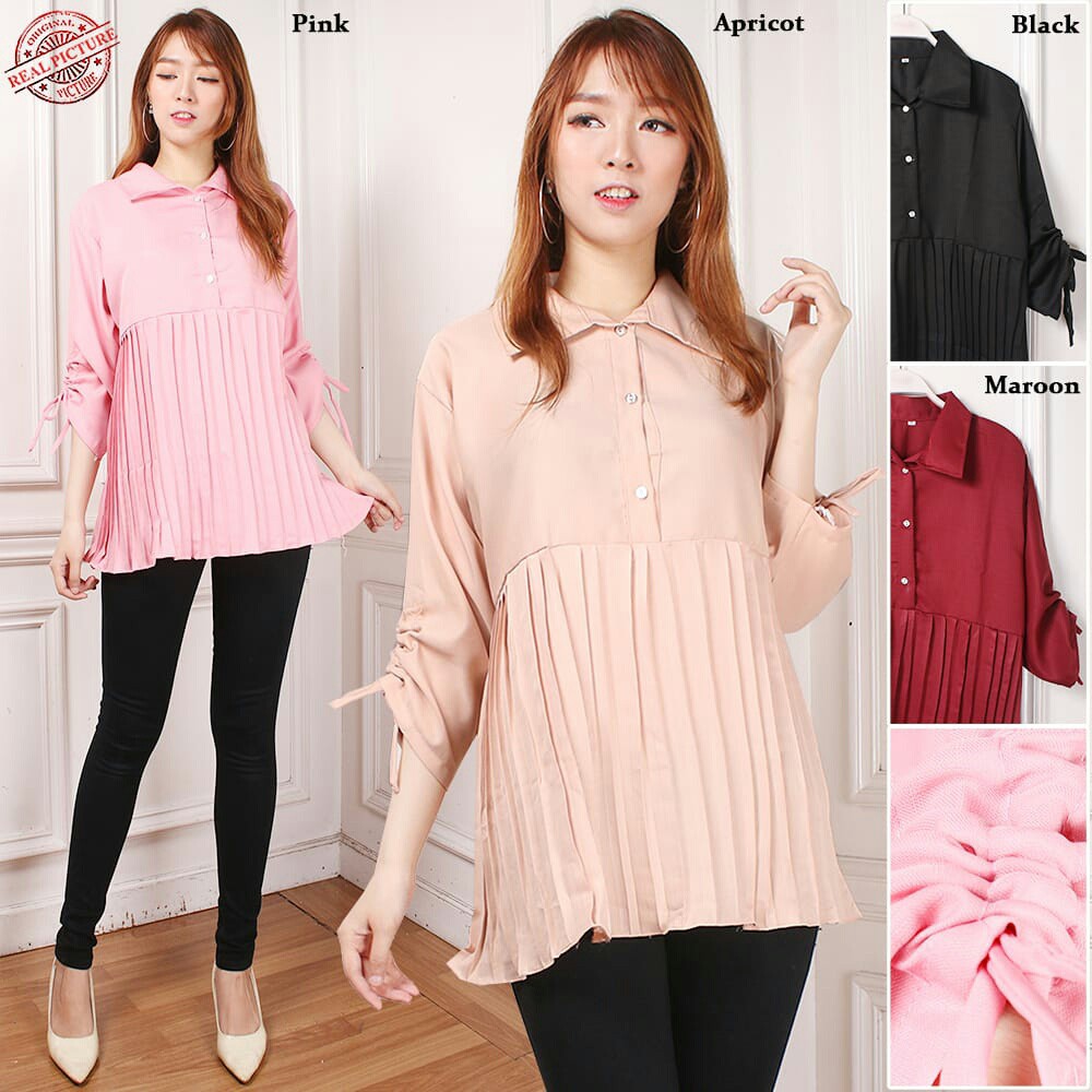 SB Collection Blouse Vicka Casual Jumbo Trendy Wanita