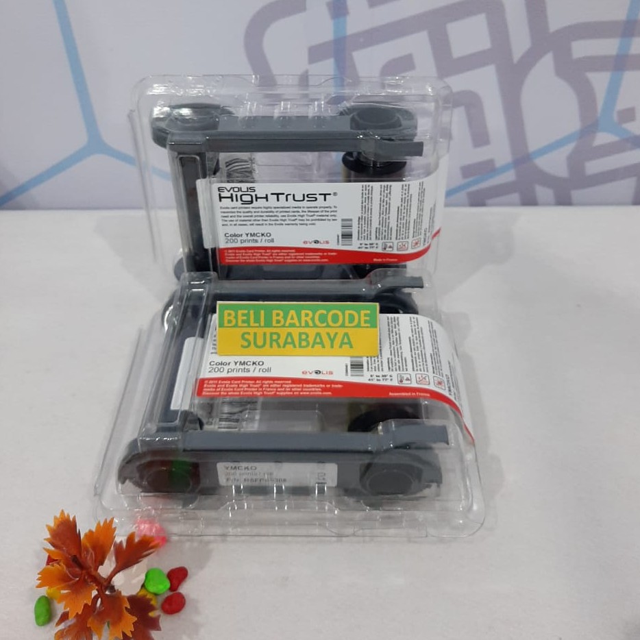 RIBBON ID CARD PRINTER EVOLIS WARNA (YMCKO) PN: R5FP00308 ORIGINAL