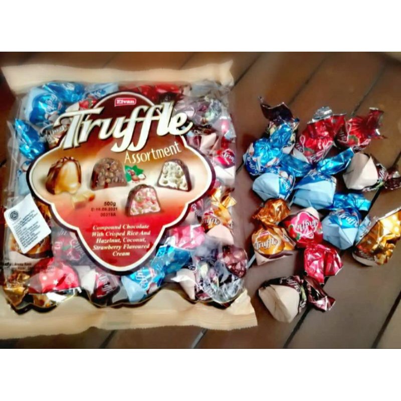 

ELVAN Truffle Assortemend bag 500 gr /Coklat Turki