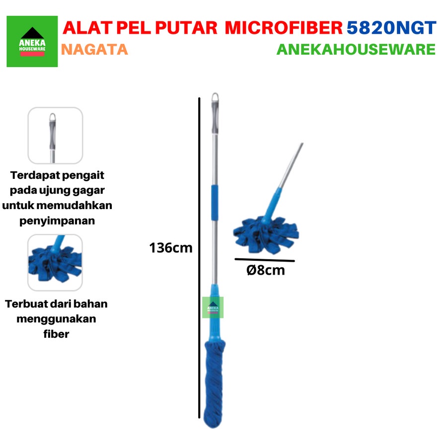 NAGATA Alat Pel Peras Putar Microfiber NG 5820