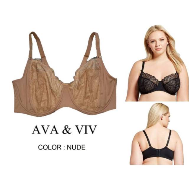 Bra AVA & VIV nonpad color nude at cup lace 46D