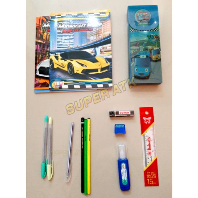 

Paket Hemat Alat Tulis / Paket Alat Tulis Murah / Alat Tulis Murah / Souvenir Alat Tulis Murah