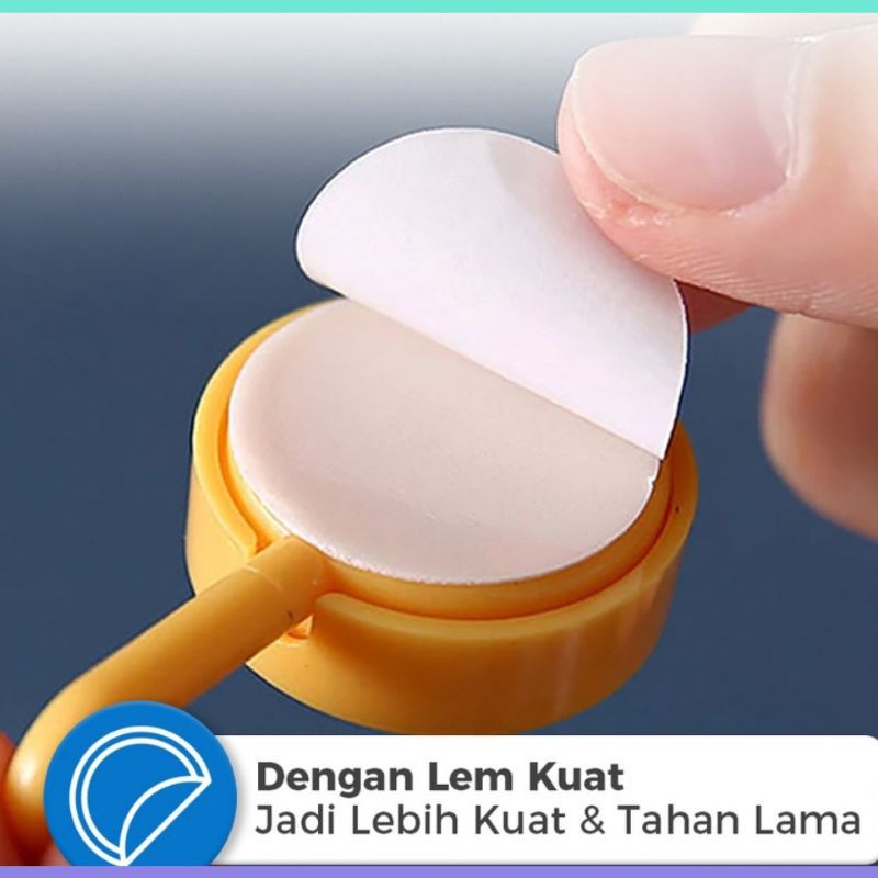 Gantungan Hook 1 Kait Bulat Tempel Dinding Multifungsi