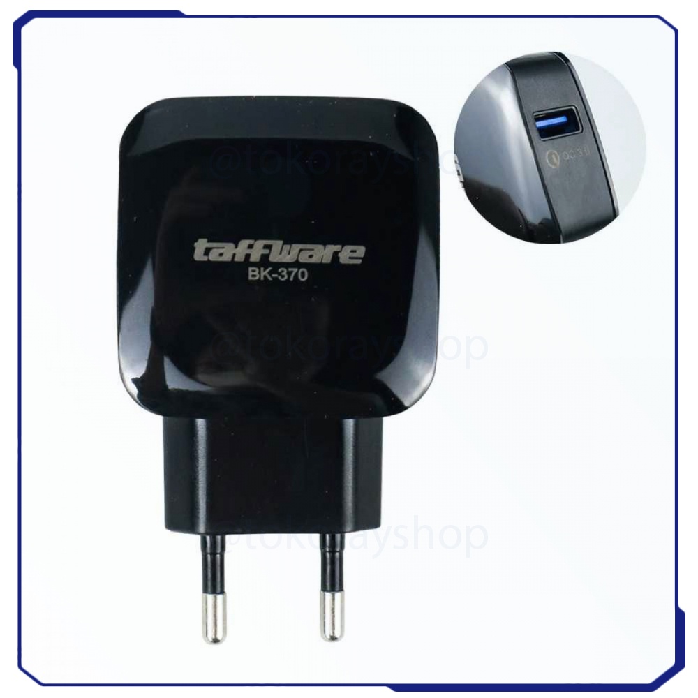 Taffware Wall Charger USB 1 Port QuickCharge 3.0 - BK-370