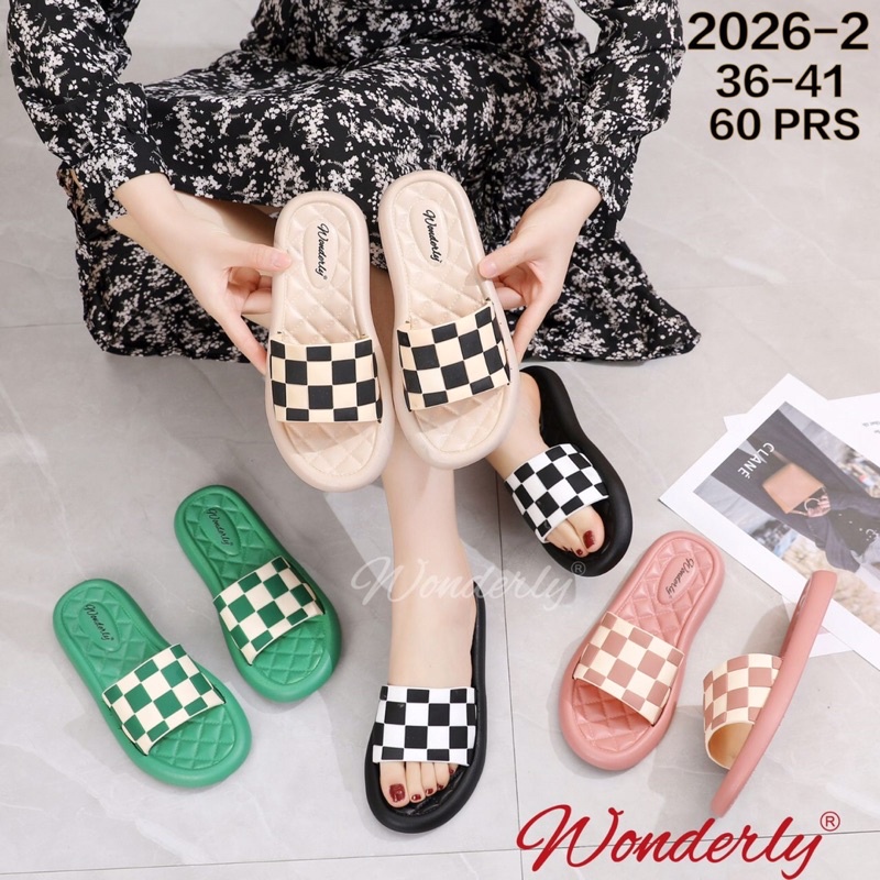 SENDAL WANITA MOTIF CATUR WONDERLY 2026-2