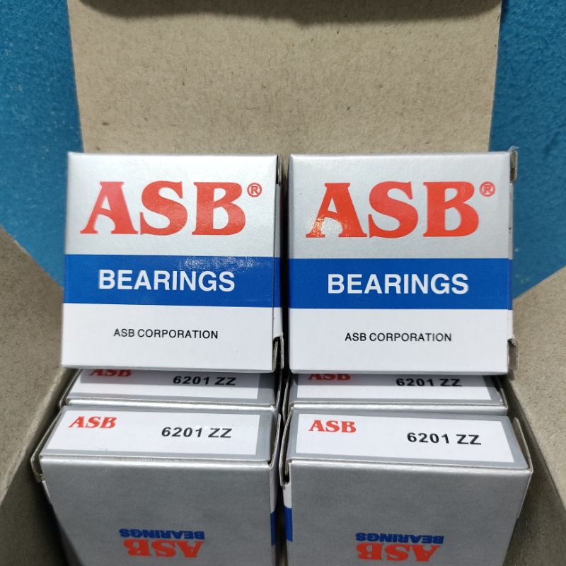 Kelahar Bearing Bering Laher lahar 6201 6201ZZ ASB Kelahar Bearing 6201 Harga Satuan / 1Pcs