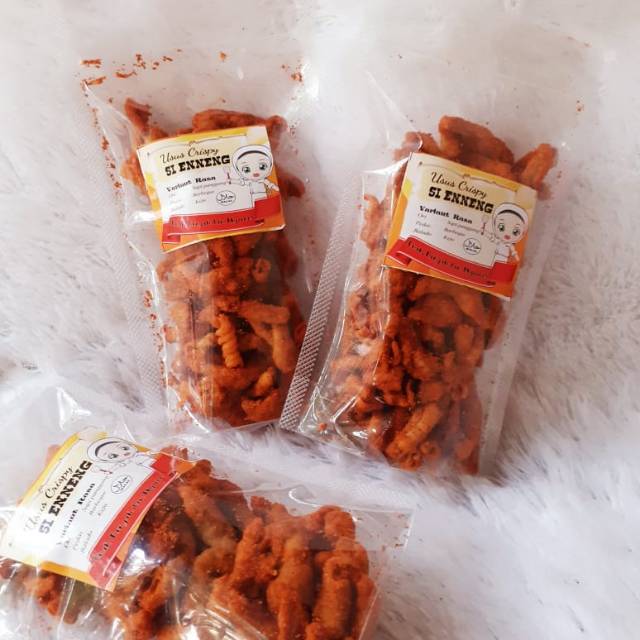 

Keripik usus 50 gr 12 bungkus bonus 1