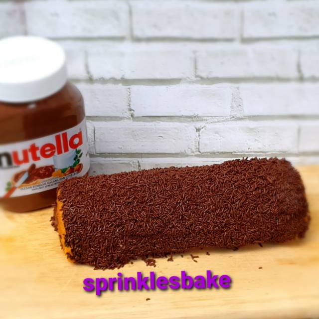 

Bolu gulung nutella cere