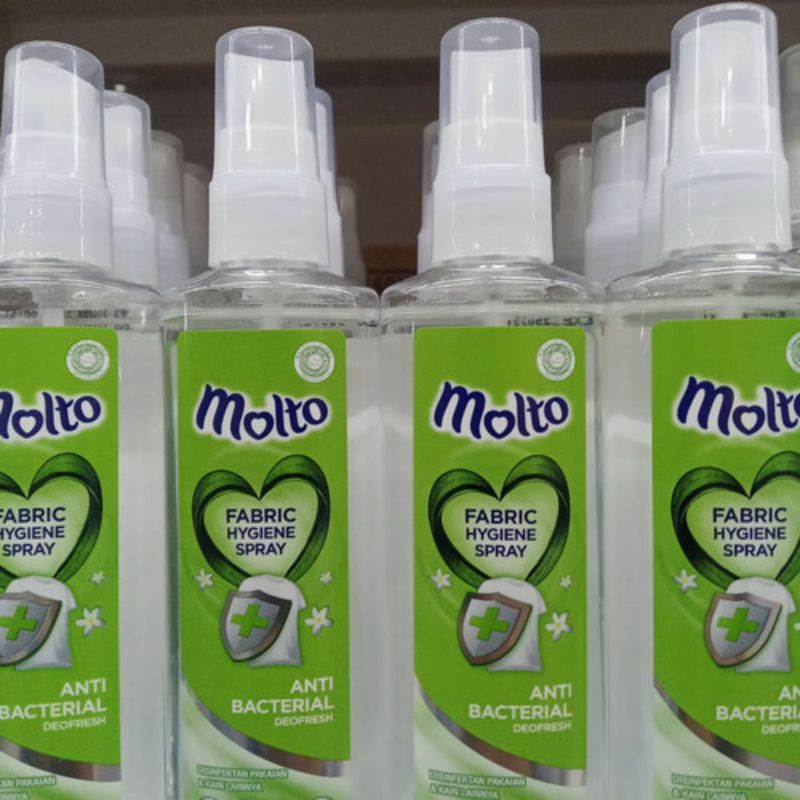 molto fabric hygiene spray 100ml anti bacterial disinfektan pakaian dan lainnya