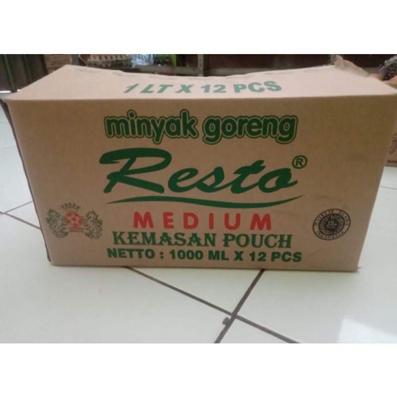 minyak goreng resto 1L 1dus