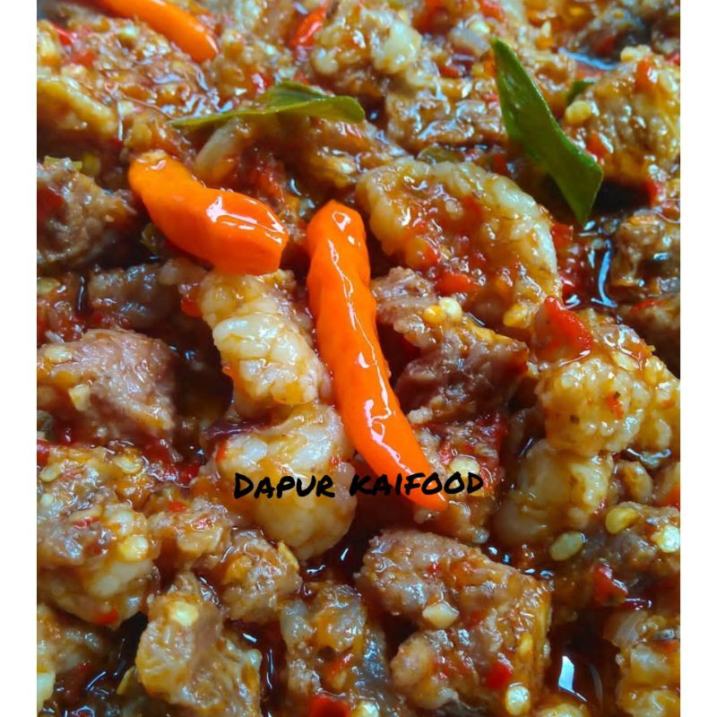 

oseng mercon daging tetelan