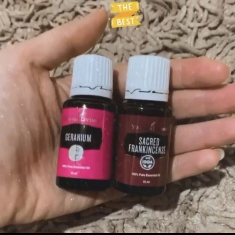Young Living Oil Geranium dan Frankincense